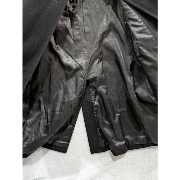 GUESS Wool Blend Coat Women's Small Black Button Front Long Sleeves - Picture 11 of 15